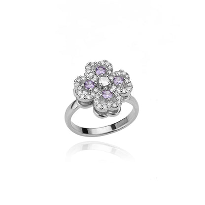 DANA Zircon Four Leaf Clover Rings
