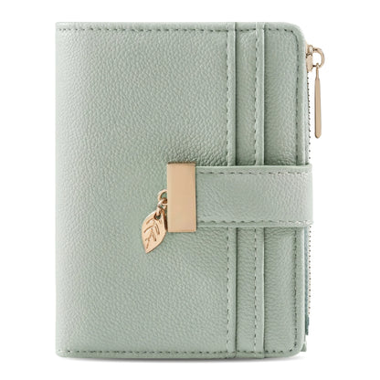 Small Leather Purse RFID Blocking Bifold Soft Card Holder Pocket Wallets
