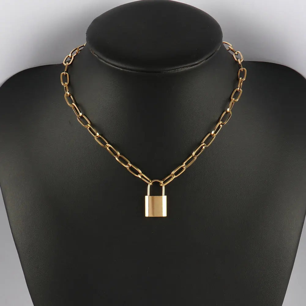 316L Stainless Steel Choker Heart Clavicle Chain Necklaces