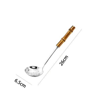 Stainless Steel Colander Metal Noodle Spoon