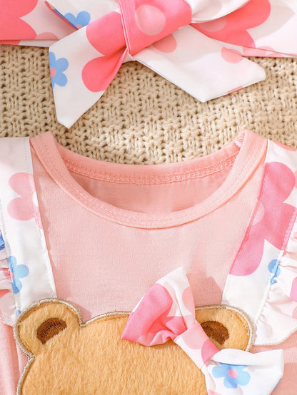 Two-Piece Set of Baby Girl Casual Dresses