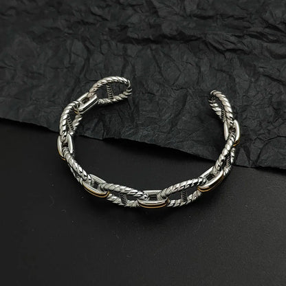 Creative integrated molded patterned stainless steel bracelet