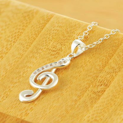 925 sterling Silver crystal Elegant Necklace