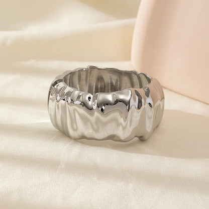 Exaggerated Silver Wide Geometric Irregular Cuff Bangles Punk Open Bangle Chunky Bracelets