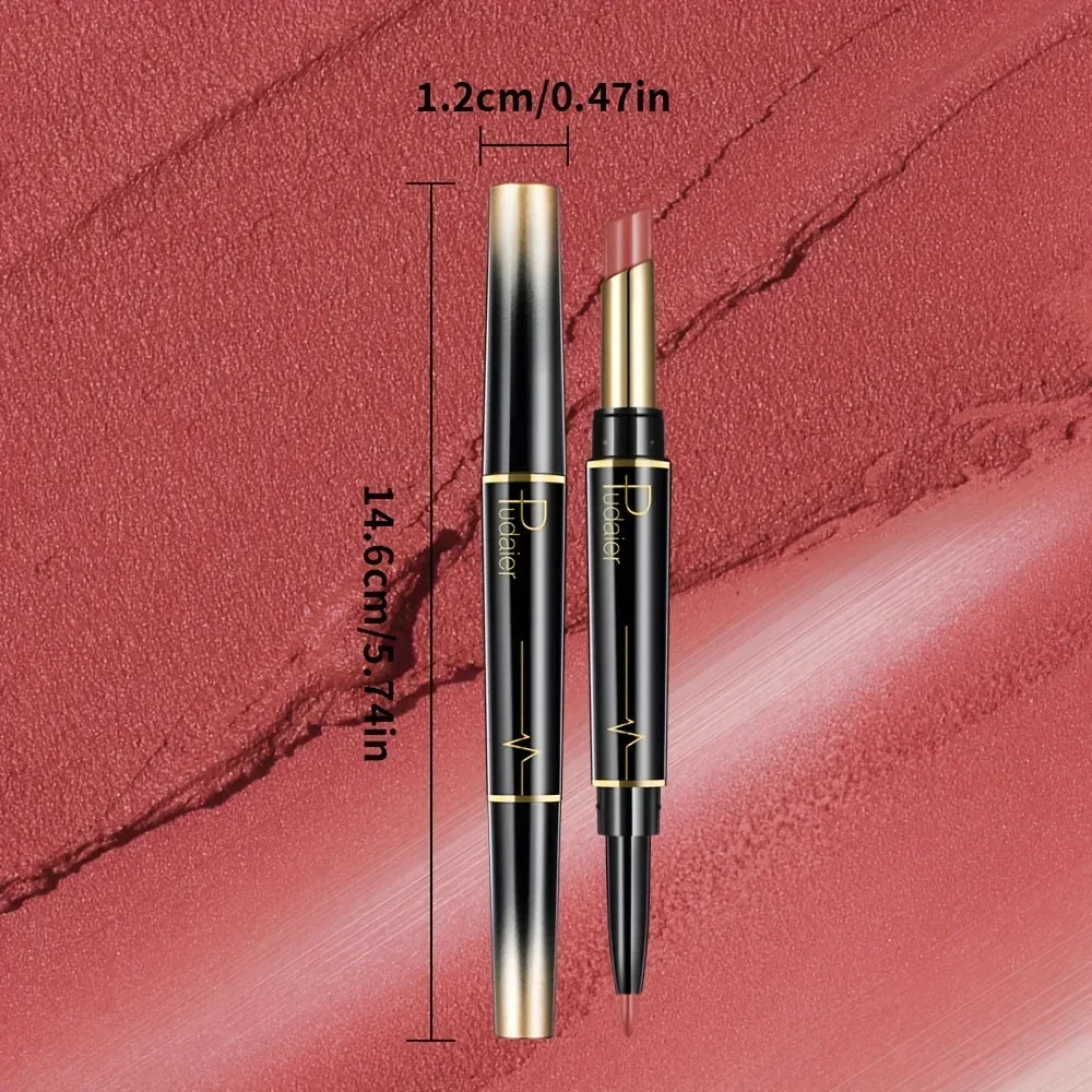 Double-Ended Lip Liner Lipstick Pencil Moisturizing