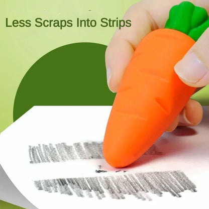 Creative Fruit Eraser Cute Carrot Mango Strawberry Pineapple Pencil Eraser