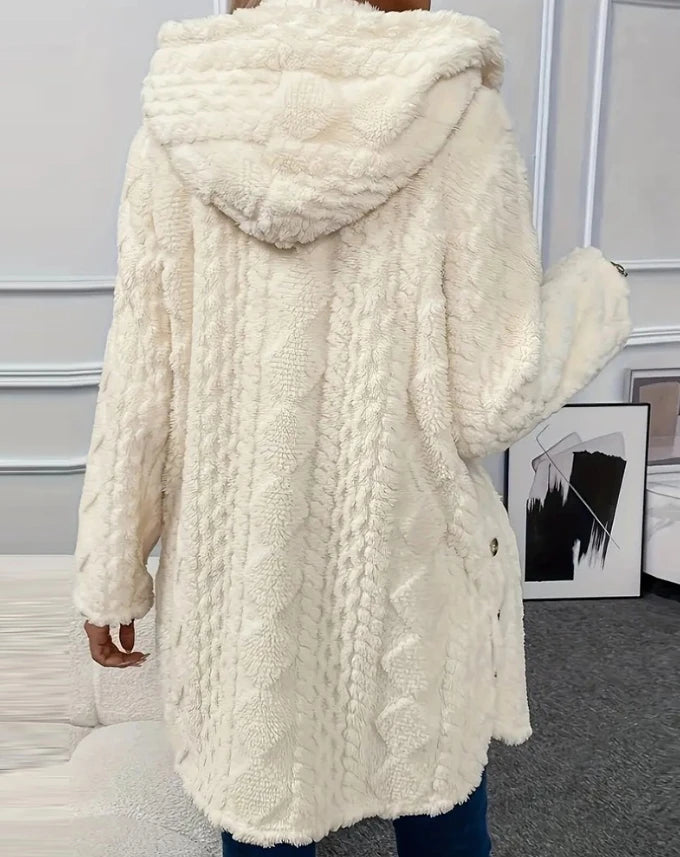 Chaqueta informal de manga larga con estampado de rombos