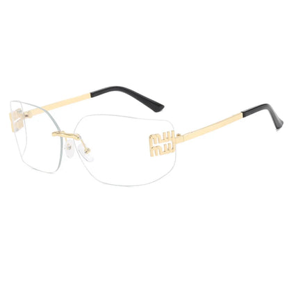Rimless Luxury Metal High Quality Decoration sunglasses