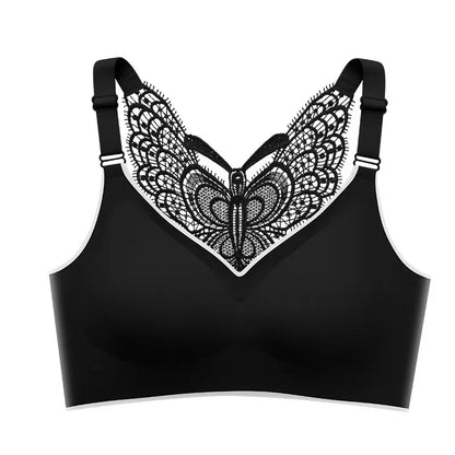 Sexy Butterfly Beautiful Back Seamless Large Size Bra