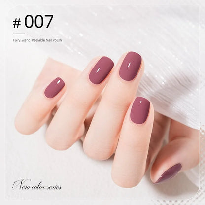 Colorful Water-Base Nail Polish 40 Colors Air Dry Peel Off Nail Art