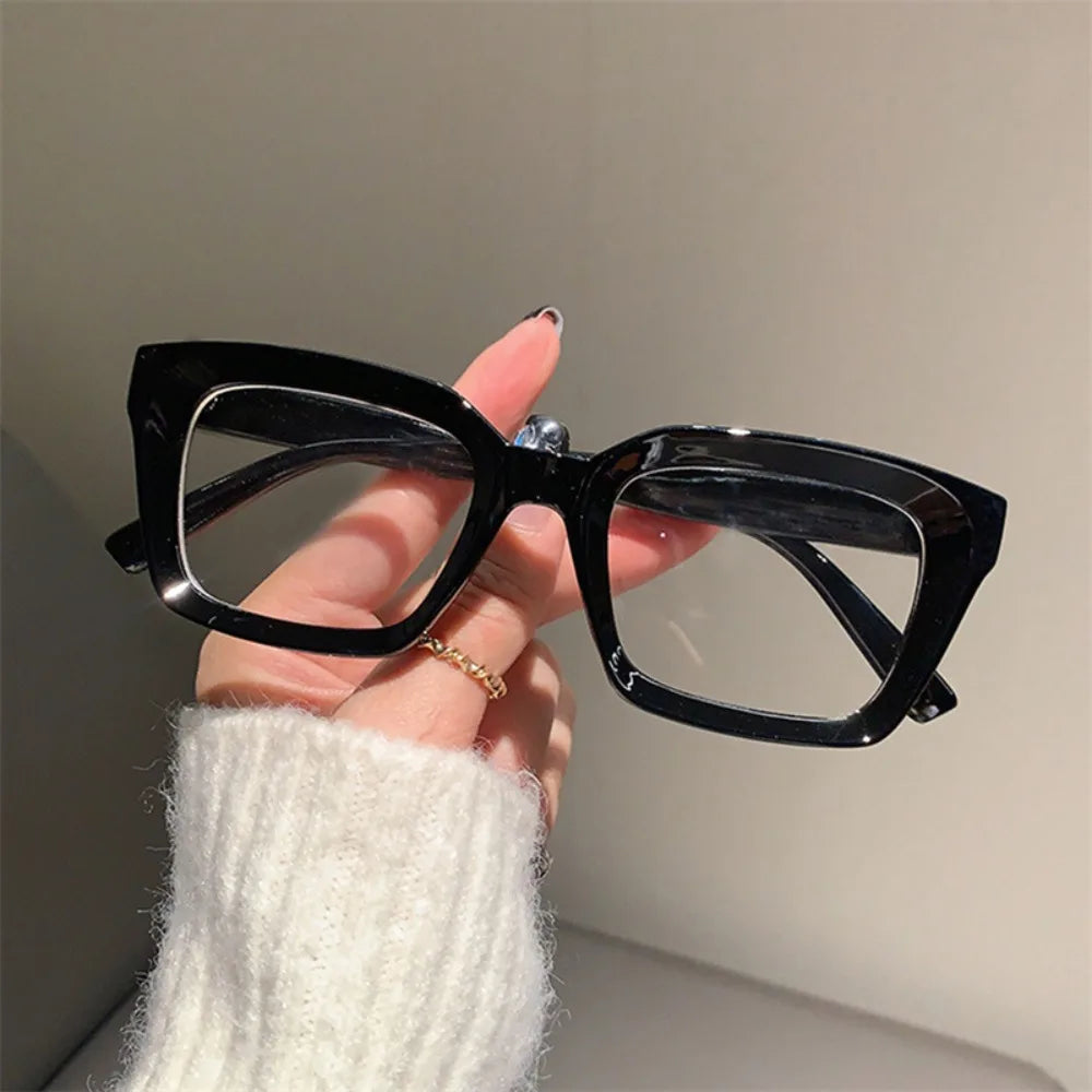 Transparent Anti Blue-ray Reading Glasses Retro Wood Stripes Presbyopia Eyeglasses