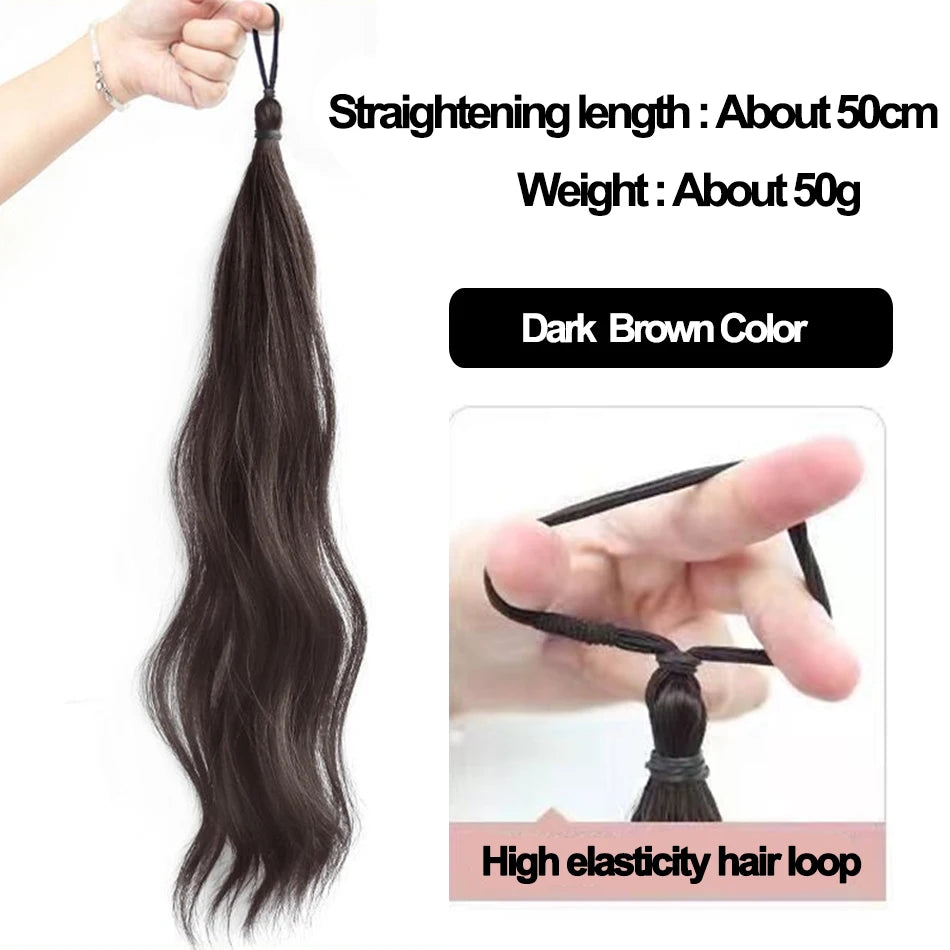 50cm Synthetic Self-Winding Ball Head Wig