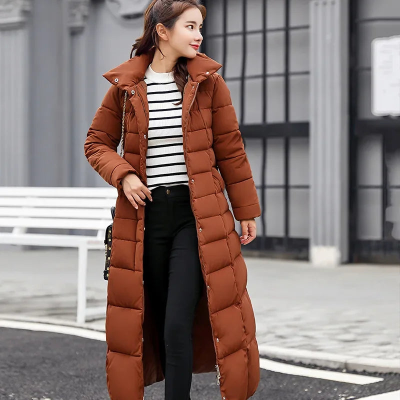 Fur Parkas Quilted Thicken Long Coat Jacket