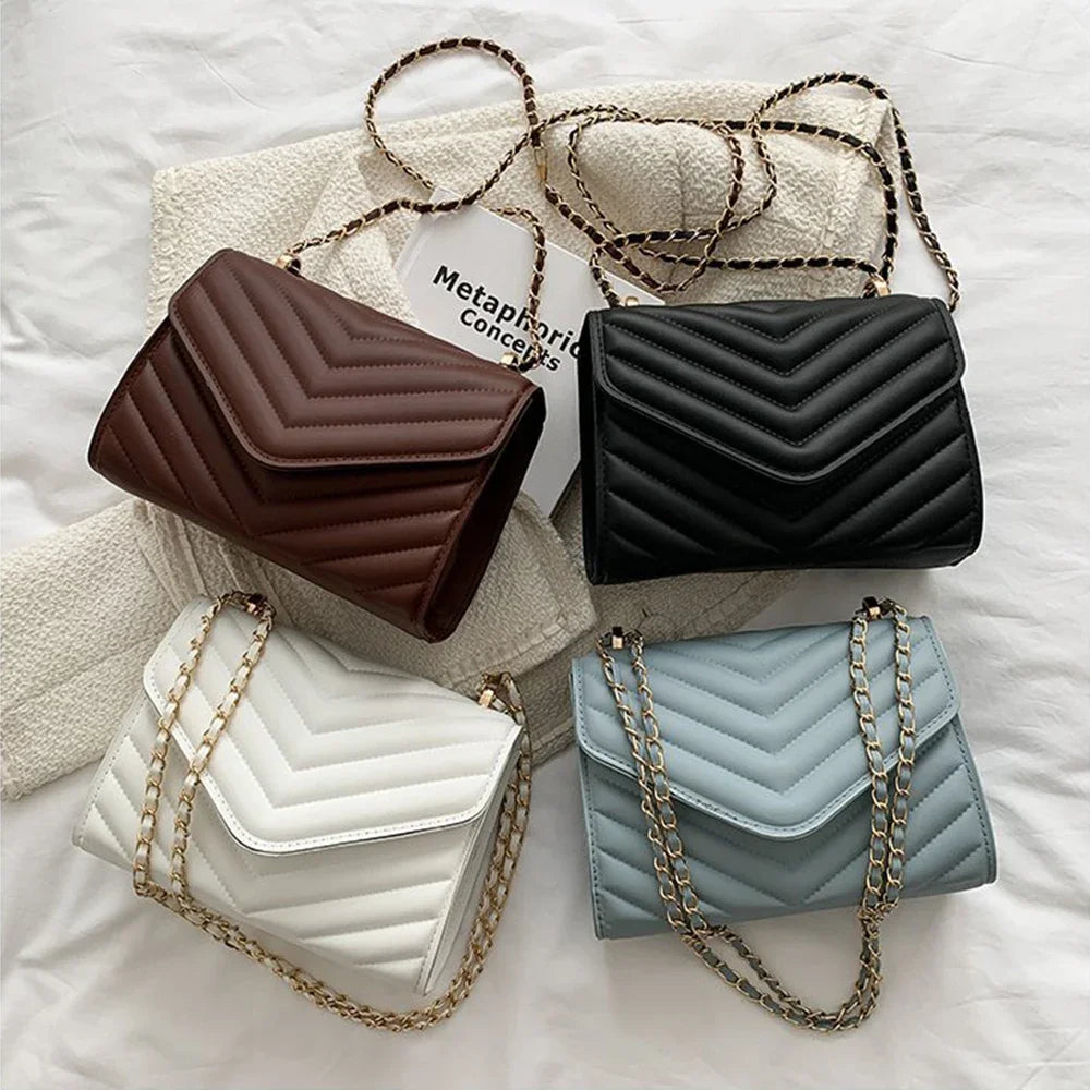 Small Square Crossbody Chain Bag