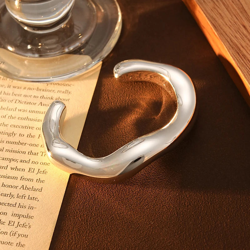 Exaggerated Hip Hop Rock Plastic Cuff Bracelet