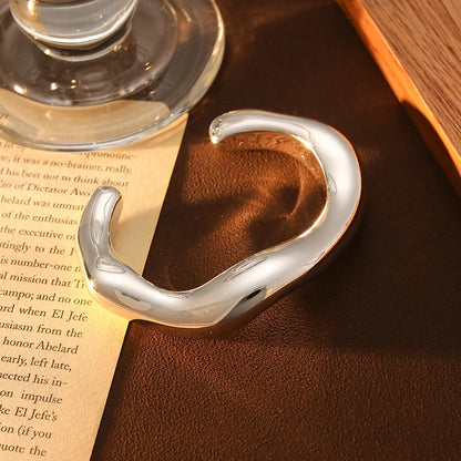 Exaggerated Hip Hop Rock Plastic Cuff Bracelet