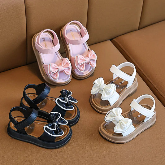 Summer Bow Wearing Versatile Sandals