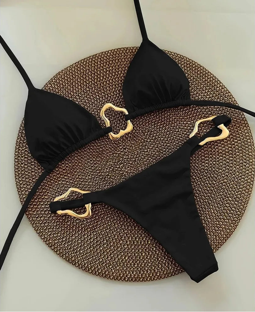 Sexy Bikini Lace-up Split Two-piece Swimsuit