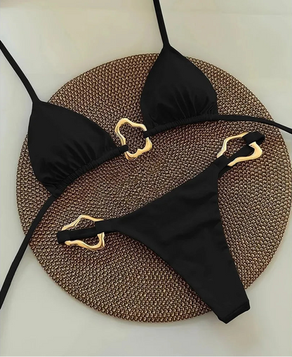 Sexy Bikini Lace-up Split Two-piece Swimsuit