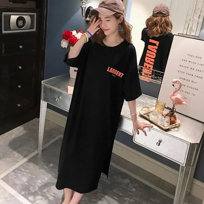 Comfortable Short-sleeved Round Neck pregnant Dress