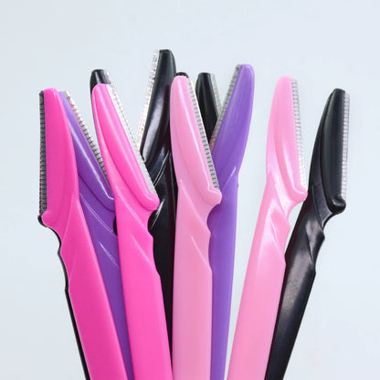 30Pcs/Bottle Eyebrow Razors With Container Facial Eye Brow Trimmer