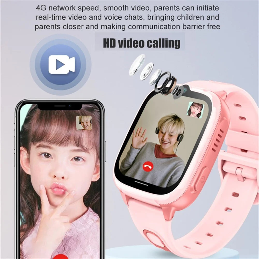 Video Call LBS WIFl Positioning Voice Calls Waterproof Smart Watch