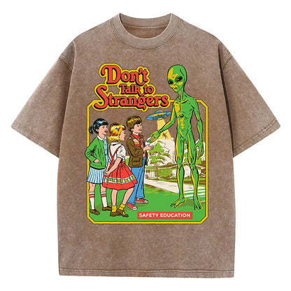 Cartoon Alien Cotton Short Sleeve T Shirts