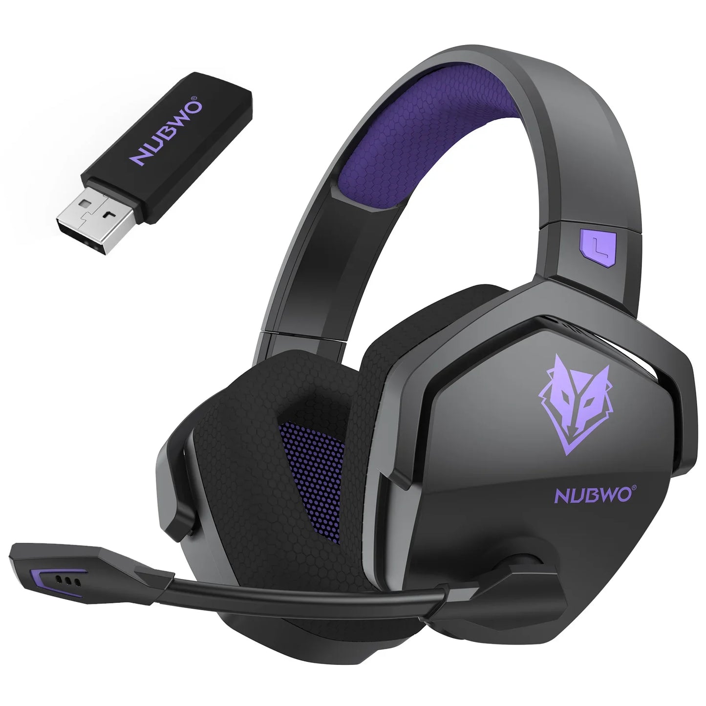 Dual Wireless Gaming Headphones 2.4GHz Bluetooth 5.3 Headsets Gamer with Microphone