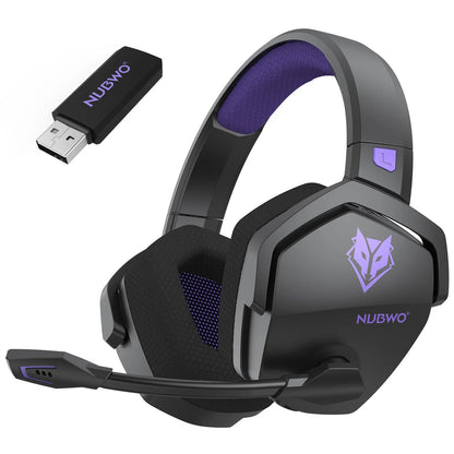 Dual Wireless Gaming Headphones 2.4GHz Bluetooth 5.3 Headsets Gamer with Microphone