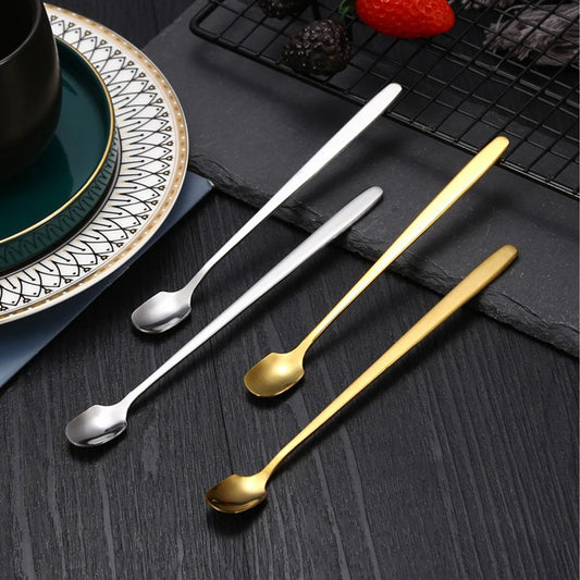 Kitchen Bar Tea Long-Handle Coffee Stirrers Milk Spoon