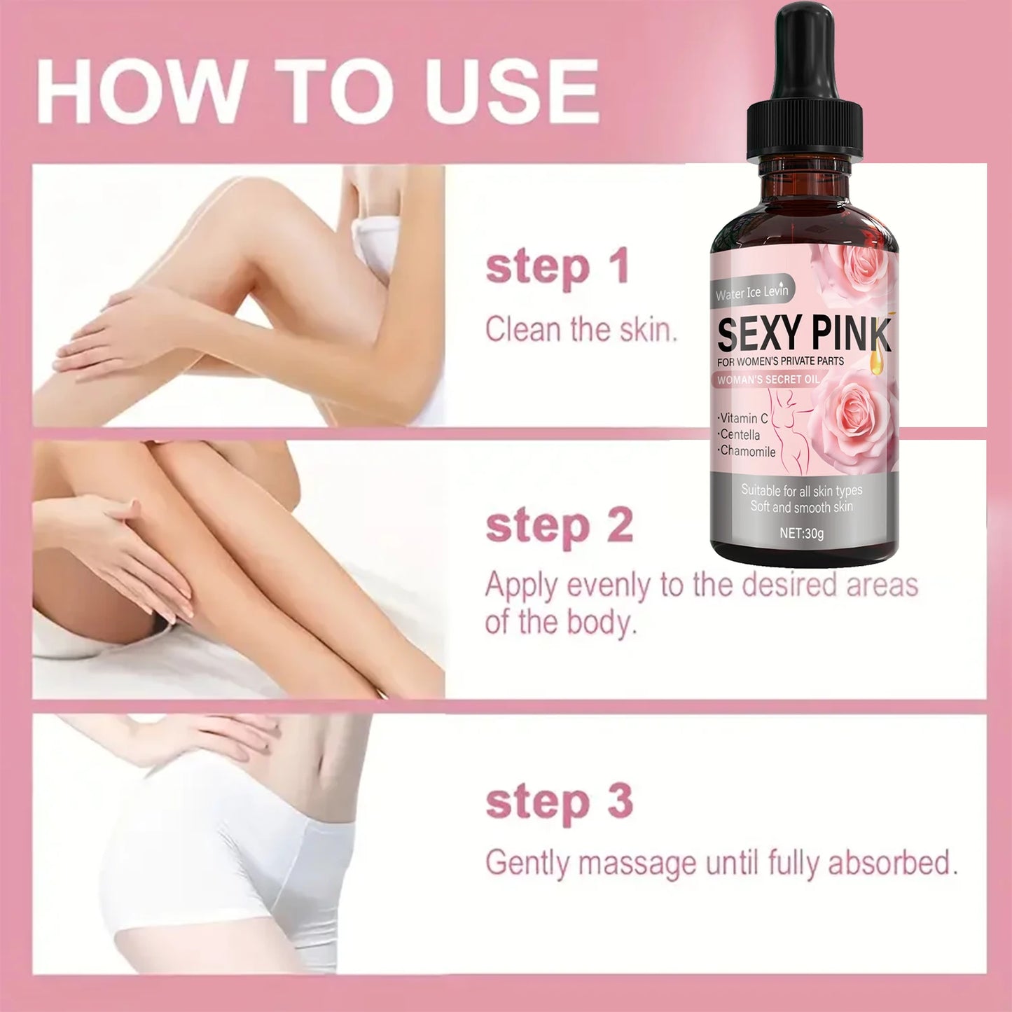 Secret Pink Intimate Oil Vitamin C & Chamomil