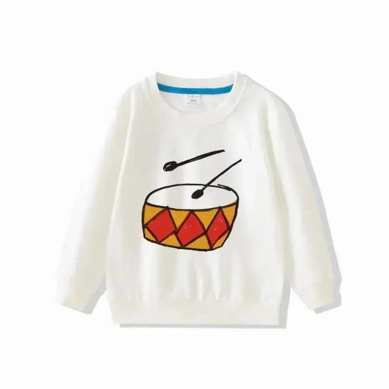 Sweatshirts Long Sleeve Tops Cartoon Baby Hoodies