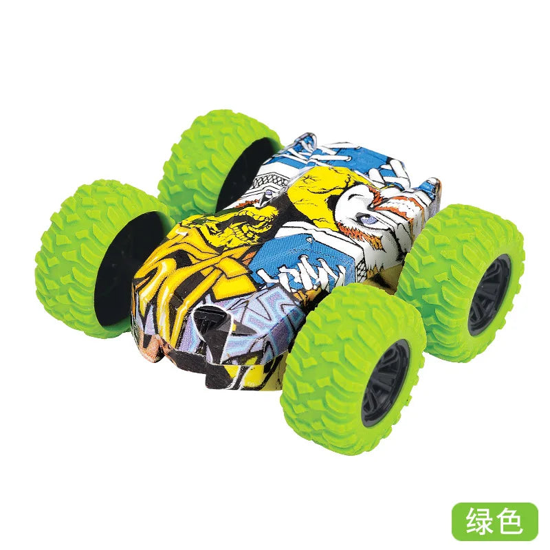 Car Four-wheel Drive Off-road Vehicle Stunt Dump Cars Double-Side Toy