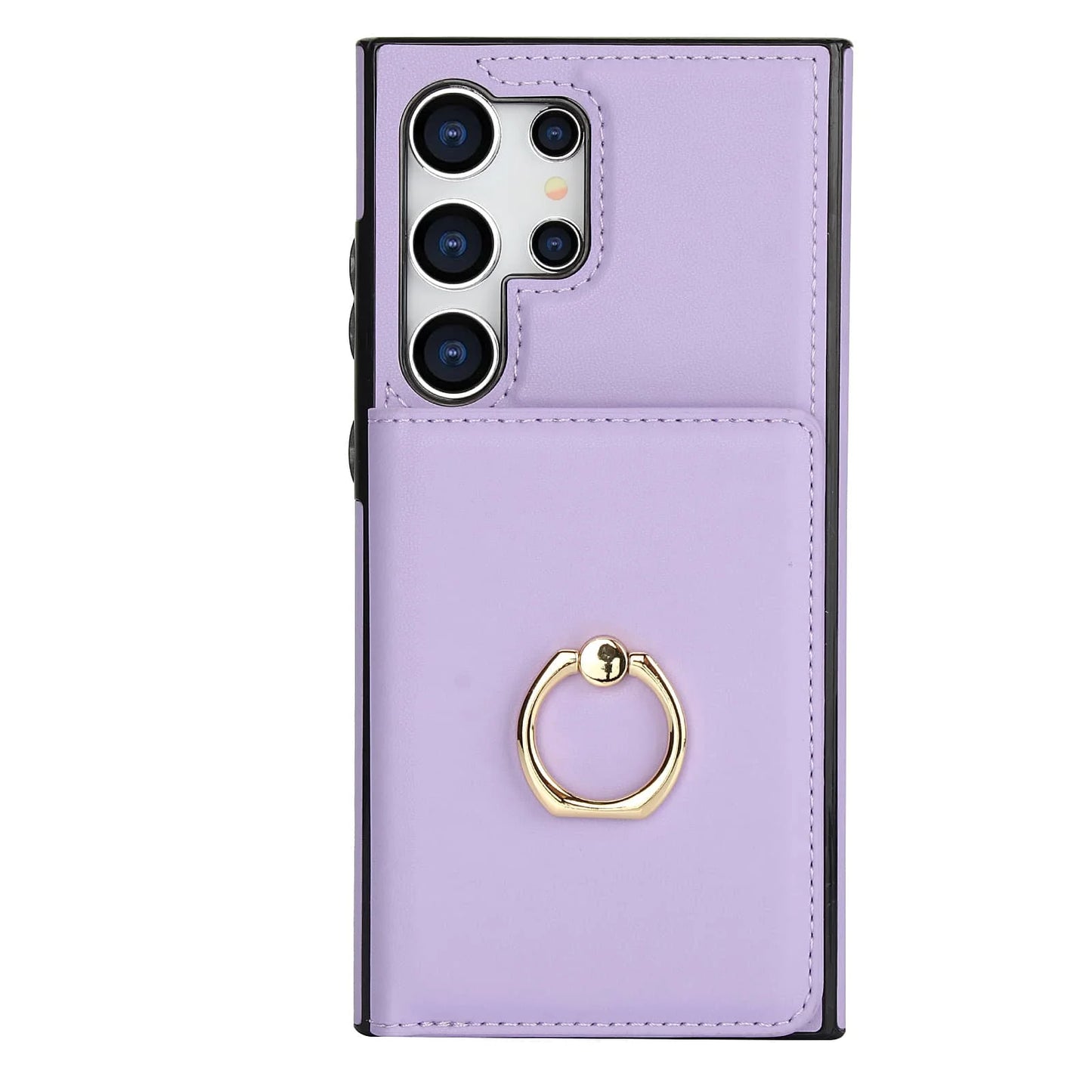 Wallet Case with Card Holder, 360° Rotation Ring