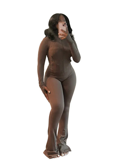 Conjuntos deportivos elegantes de manga larga