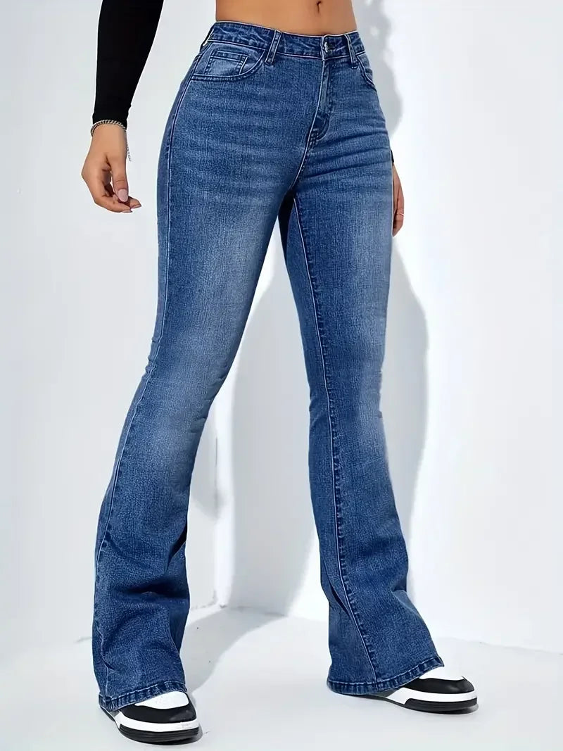 Flare Stretch Moustache Skinny Jeans