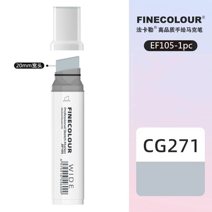 Finecolour 20mm Wide Markers Alcohol Line Sketching Art Markers Pen