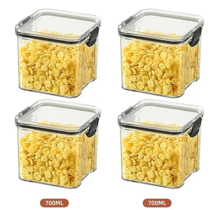 2/4PCS Sealed Jars Sets Stackable Grain Storage