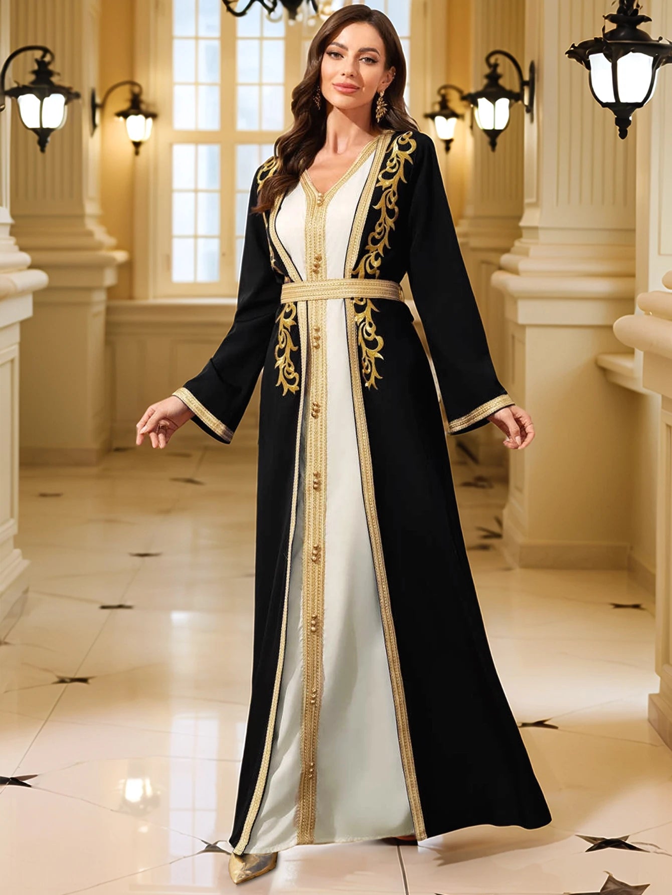 Middle East Robe Moroccan Kaftan Abaya