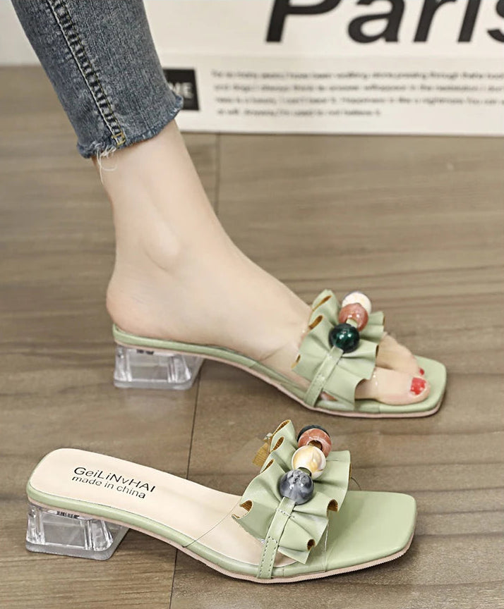 Transparent Crystal Elegant  Slipper