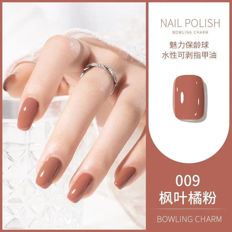 40 Colors Nail Polish Water-based Quick Drying Tearable Nail Art