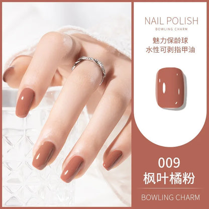 40 Colors Nail Polish Water-based Quick Drying Tearable Nail Art