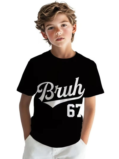 Funny 67 Number Graphic Print T-Shirt