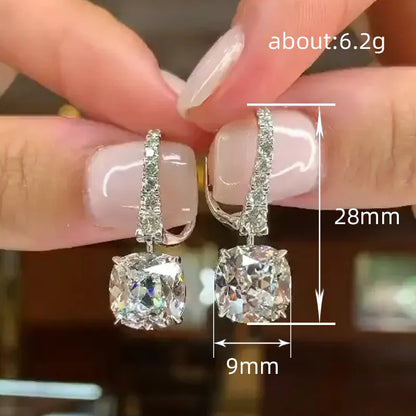 925 Sterling Silver Crystal Cubic Zircon Earring