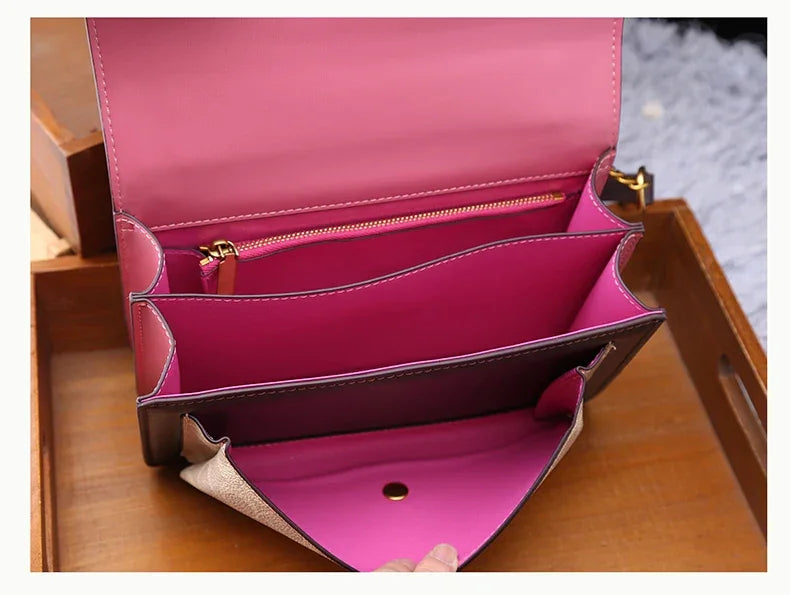 luxury contrast single shoulder underarm bag