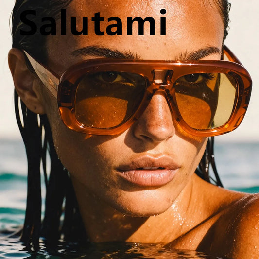 vintage square oversize sunglasses