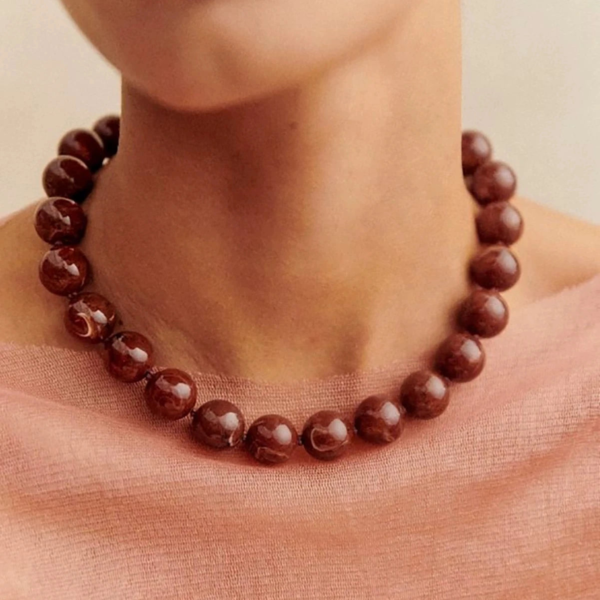 Bohemian Style Handmade Beaded Necklace Jewelry