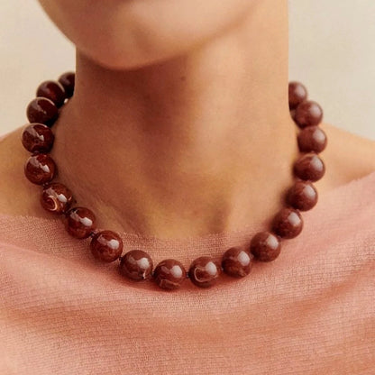 Bohemian Style Handmade Beaded Necklace Jewelry