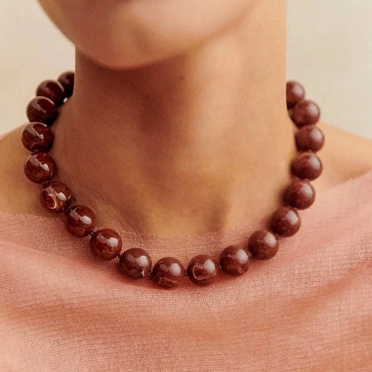 Bohemian Style Handmade Beaded Necklace Jewelry