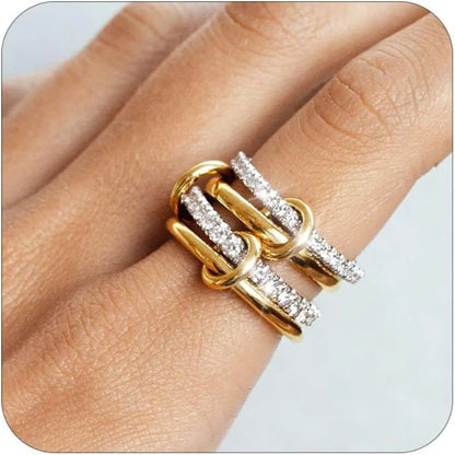 A Four-Ring Interlocking Ring